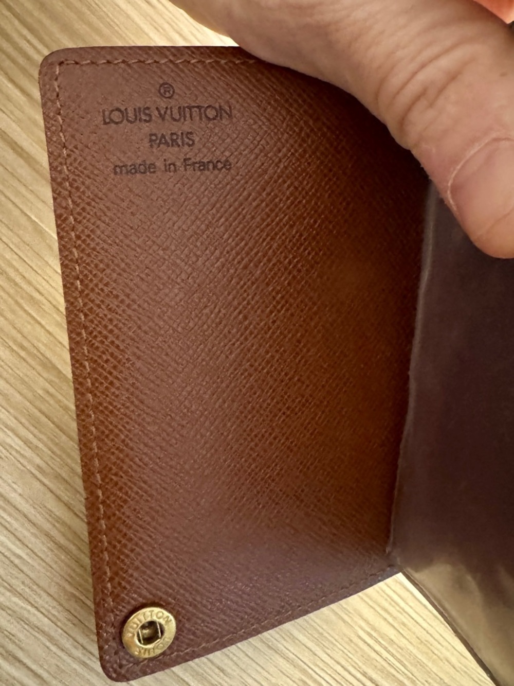 Louis Vuitton Monogram Card Holder Photo Sleeve Wallet Vintage Made in France - Picture 3 of 10